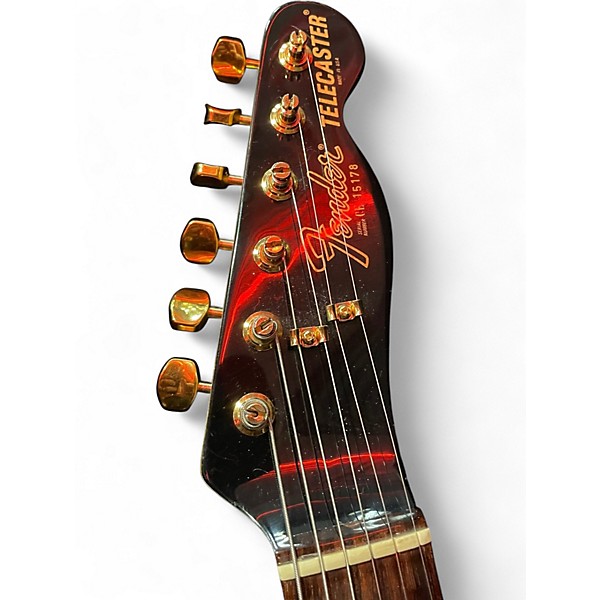 Vintage 1982 Fender COLLECTER EDITION TELECASTER BLACK/GOLD Solid Body Electric Guitar