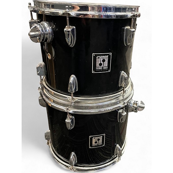 Used SONOR 5 Piece FORCE 1001 Black Drum Kit