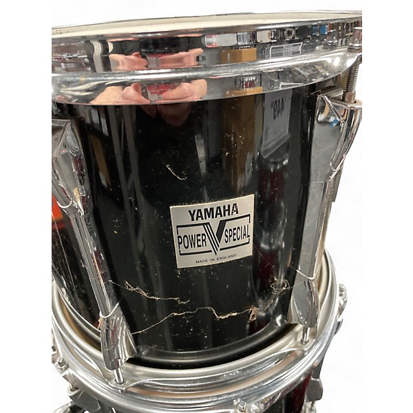 Used Yamaha 5 Piece POWER V SPECIAL Black Drum Kit