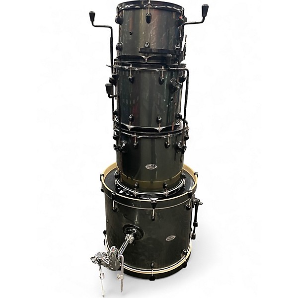 Used PDP by DW 4 Piece double drive dark green Drum Kit