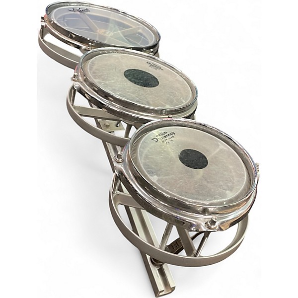 Used Remo Multiple Rototom Silver Roto Toms