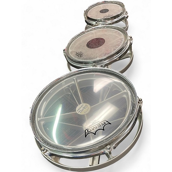 Used Remo Multiple Rototom Silver Roto Toms