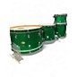 Used Ludwig 4 Piece Centennial ZEP KIT Green Sparkle Drum Kit thumbnail