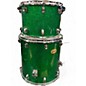 Used Ludwig 4 Piece Centennial ZEP KIT Green Sparkle Drum Kit