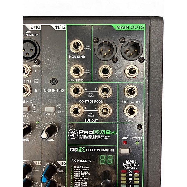Used Mackie PROFX12 Unpowered Mixer