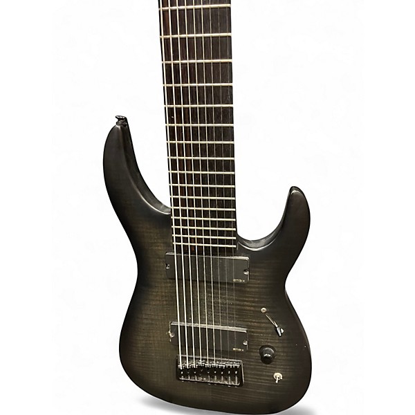 Used Legator Joshua Travis Signature Ninja 300 Pro 9 Trans Black Solid Body Electric Guitar