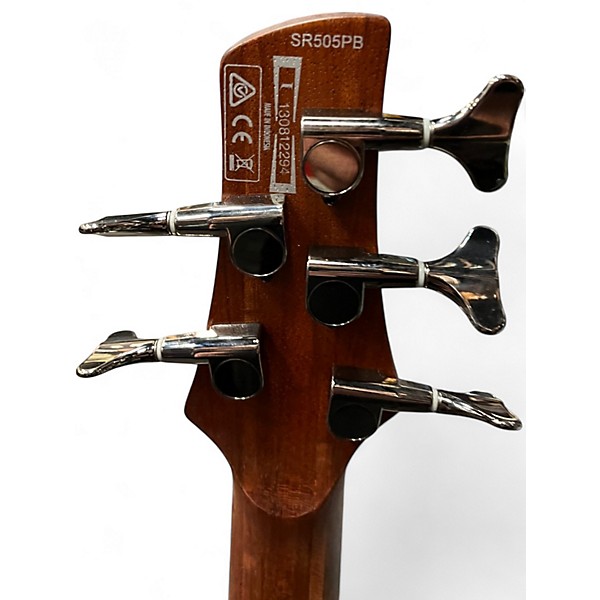 Used Ibanez SR505 5 String 2 Color Sunburst Electric Bass Guitar