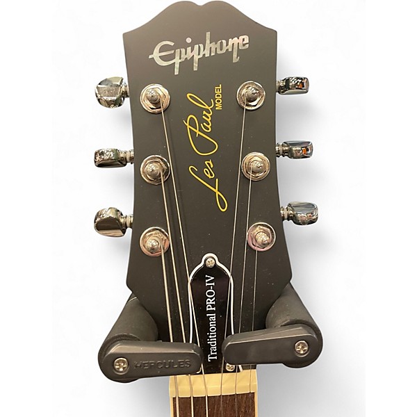 Used Epiphone Les Paul Traditional Pro IV Blue Burst Solid Body Electric Guitar