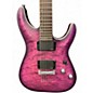 Used Schecter Guitar Research C1 Platinum Satin Purple Burst Solid Body Electric Guitar