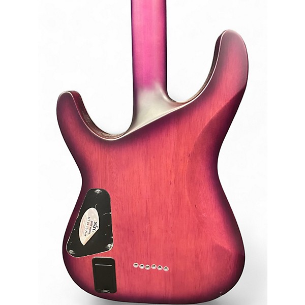 Used Schecter Guitar Research C1 Platinum Satin Purple Burst Solid Body Electric Guitar