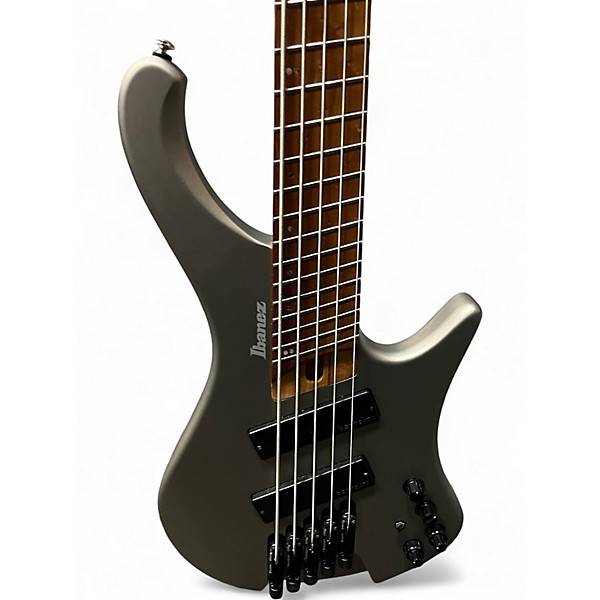 Used Ibanez EHB1005SMS Silver Electric Bass Guitar