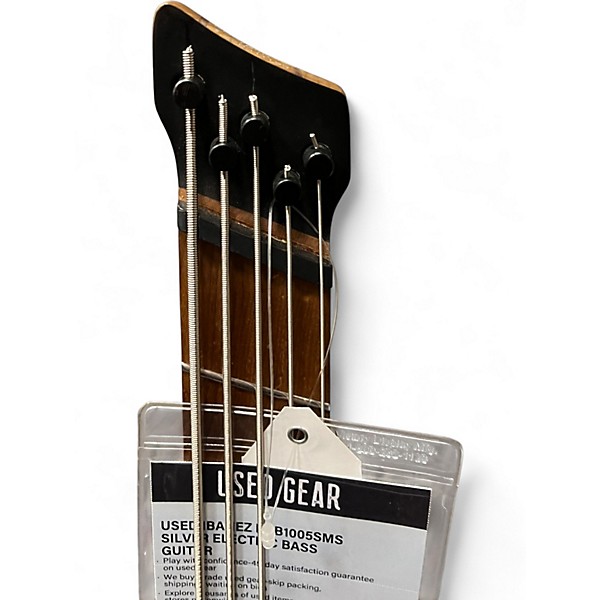 Used Ibanez EHB1005SMS Silver Electric Bass Guitar