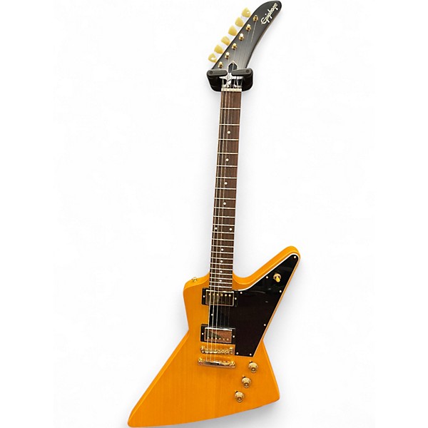 Used Epiphone Limited Edition '58 Korina Explorer Natural Solid Body Electric Guitar