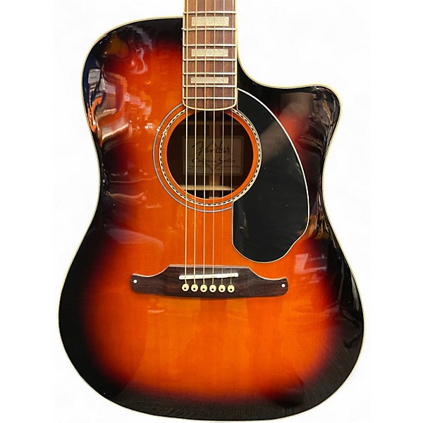 Used Fender Kingman SCE 3 Color Sunburst Acoustic Electric Guitar