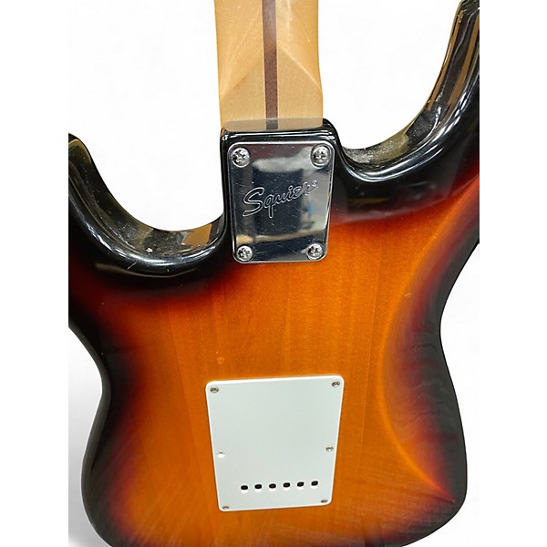 Used Squier Standard Stratocaster 3 Color Sunburst Solid Body Electric Guitar