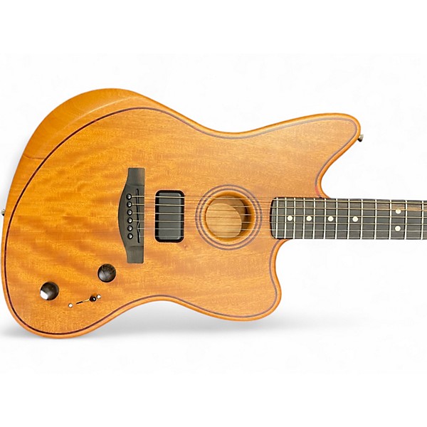 Used Fender AMERICAN ACOUSTASONIC JAZZMASTER Natural Acoustic Electric Guitar