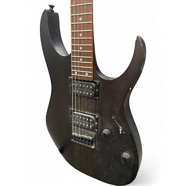 Used Ibanez RGRT421 WEATHERED BLACK Solid Body Electric Guitar