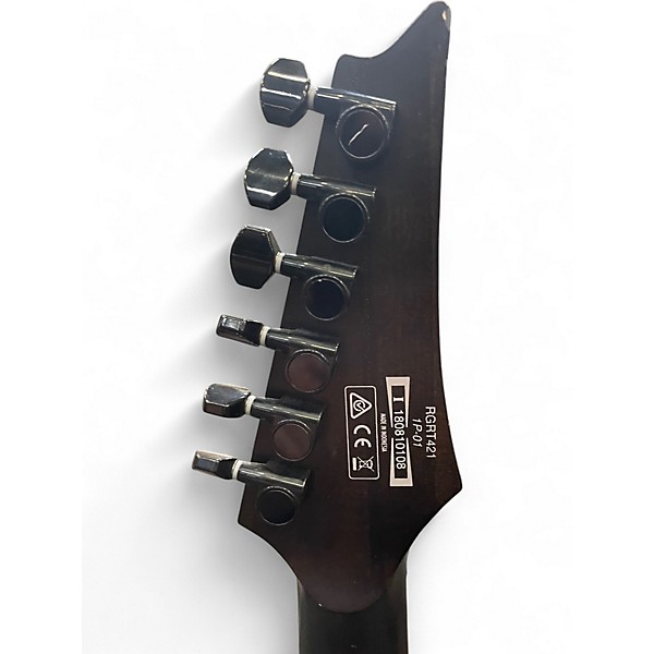 Used Ibanez RGRT421 WEATHERED BLACK Solid Body Electric Guitar