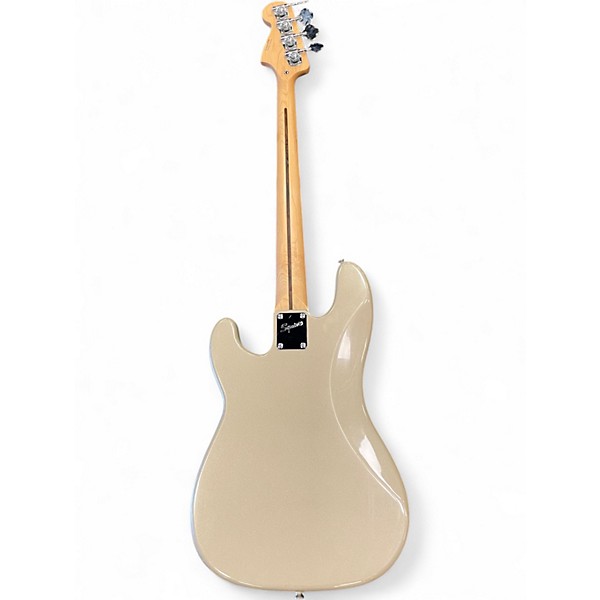 Used 2000s Squier Standard Precision Bass Champagne Electric Bass Guitar