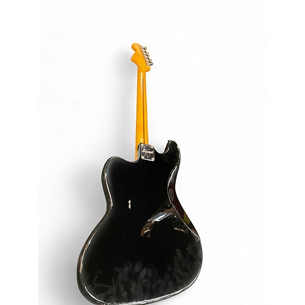 Used Squier Bass VI Black Solid Body Electric Guitar