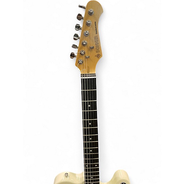 Used Donner STANDARD SEIRES Alpine White Solid Body Electric Guitar