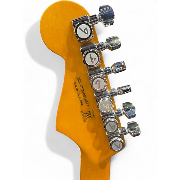 Used Fender American Ultra Stratocaster Noble Blue Solid Body Electric Guitar