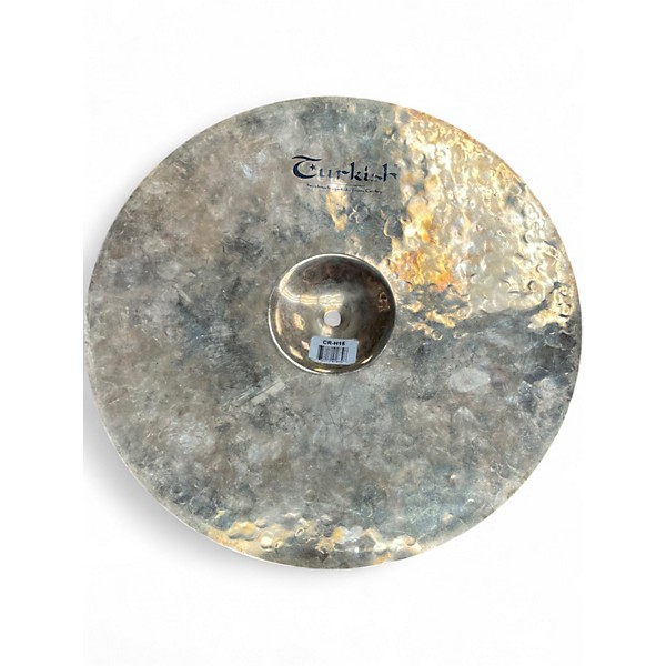 Used Turkish 15in Raw Brilliant Hi Hat Pair Cymbal