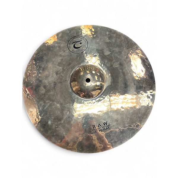 Used Turkish 15in Raw Brilliant Hi Hat Pair Cymbal