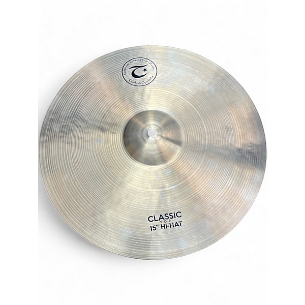 Used Turkish 15in classic series hi hat pair Cymbal
