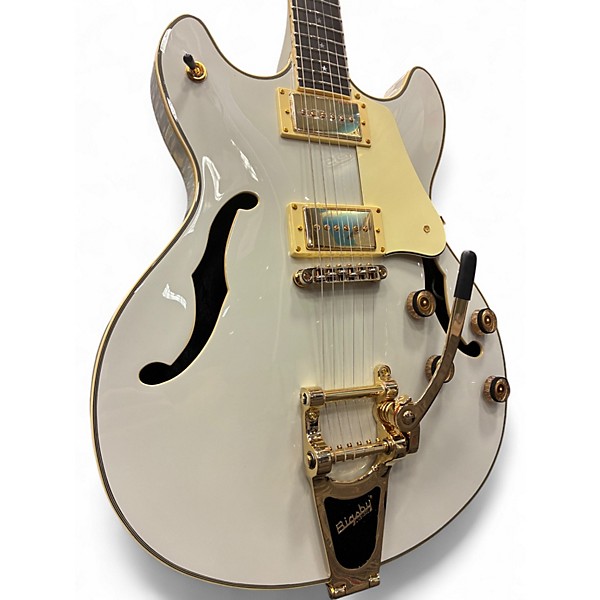 Used Schecter Guitar Research Robin Zander Signature Corsair WHITE Solid Body Electric Guitar