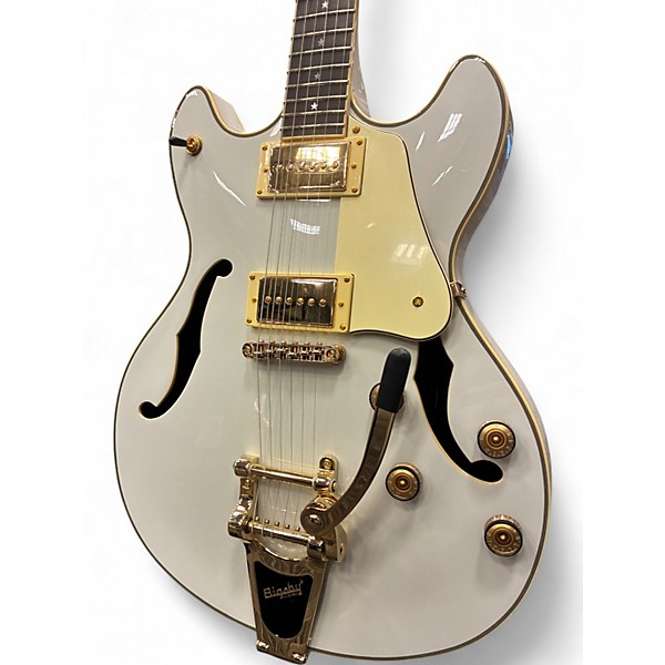 Used Schecter Guitar Research Robin Zander Signature Corsair WHITE Solid Body Electric Guitar