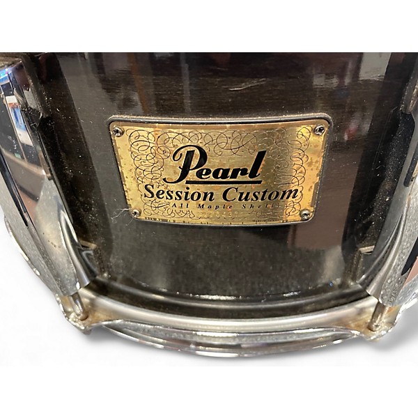 Used Pearl 14X6 SESSION CUSTOM SNARE Black Drum