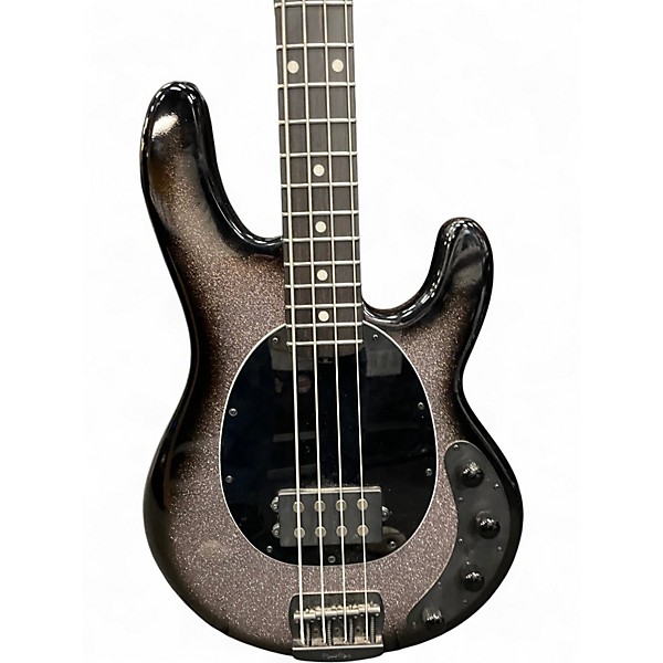 Used Ernie Ball Music Man Stingray H Silver Sparkle Electric Bass Guitar