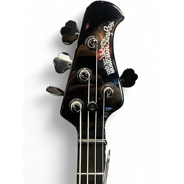 Used Ernie Ball Music Man Stingray H Silver Sparkle Electric Bass Guitar