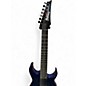 Used Ibanez GRG7221QAT Trans Blue Solid Body Electric Guitar