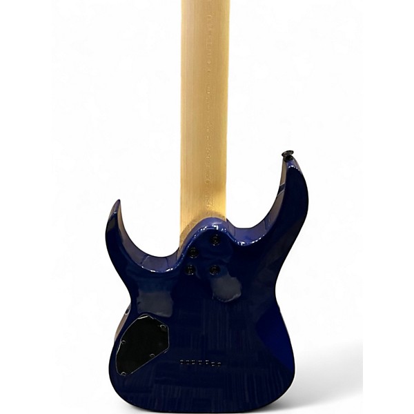 Used Ibanez GRG7221QAT Trans Blue Solid Body Electric Guitar