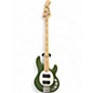 Used Sterling by Music Man stingray olive green Electric Bass Guitar thumbnail