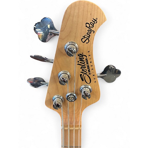 Used Sterling by Music Man stingray olive green Electric Bass Guitar