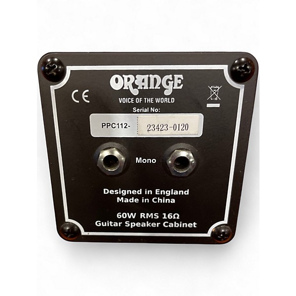 Used Orange Amplifiers PPC112C 1x12 Guitar Cabinet