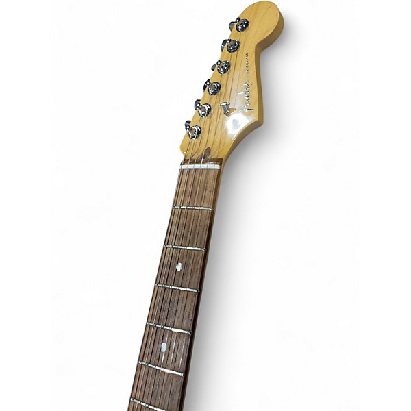 Used 2011 Fender American Deluxe Stratocaster Olympic Pearl Solid Body Electric Guitar