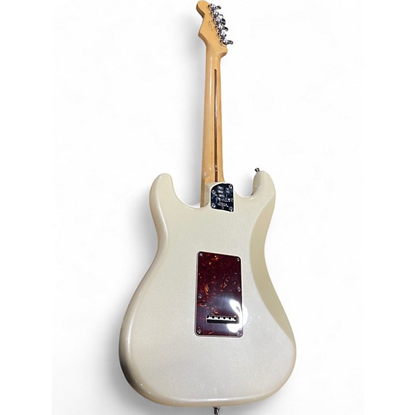 Used 2011 Fender American Deluxe Stratocaster Olympic Pearl Solid Body Electric Guitar