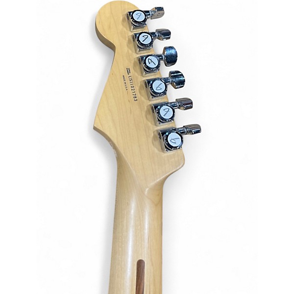 Used 2011 Fender American Deluxe Stratocaster Olympic Pearl Solid Body Electric Guitar