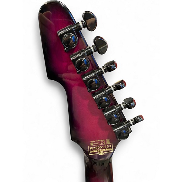 Used Schecter Guitar Research E1 FRS SPECIAL EDITION Trans Purple Solid Body Electric Guitar