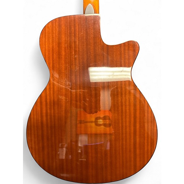 Used Ibanez AEG58L Capri Orange Acoustic Electric Guitar