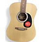 Used Fender FA-25 Natural Acoustic Guitar