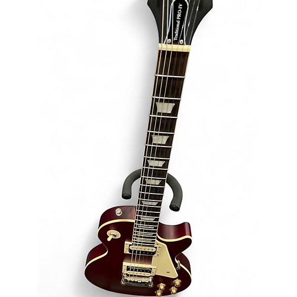 Used Epiphone Les Paul Traditional Pro IV DARK CHERRY Solid Body Electric Guitar