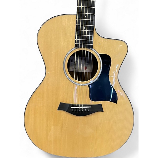Used Taylor 214CE PLUS Natural Acoustic Electric Guitar