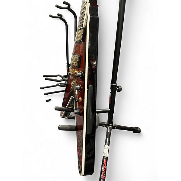 Used Gibson CUSTOM SHOP DAVE MUSTANE FLYING V RED AMBER BURST Solid Body Electric Guitar