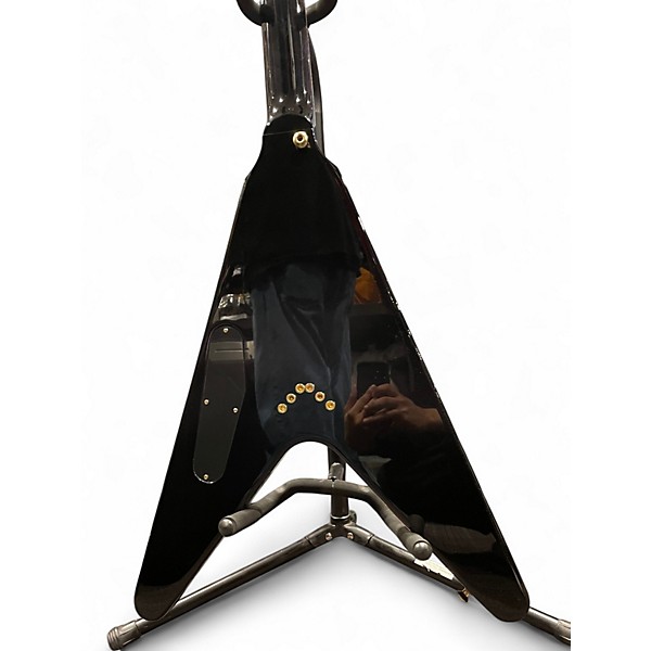 Used Gibson CUSTOM SHOP DAVE MUSTANE FLYING V RED AMBER BURST Solid Body Electric Guitar