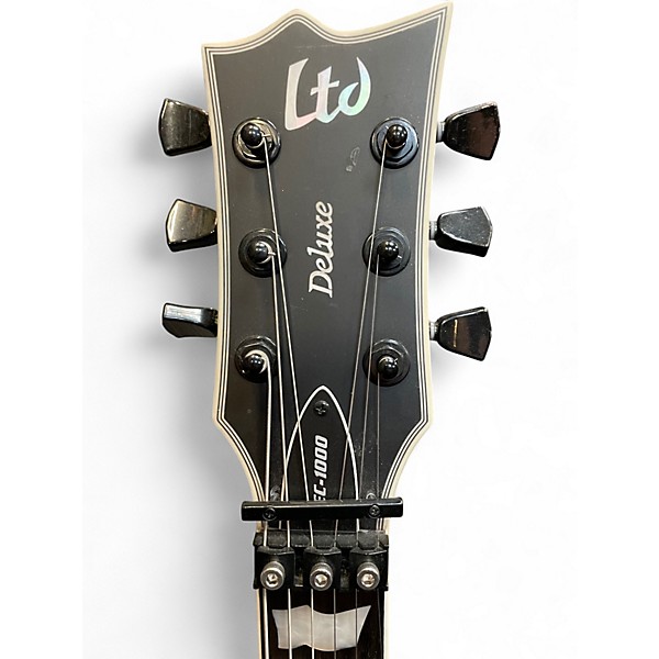 Used ESP LTD EC1000 FR Flat Black Solid Body Electric Guitar